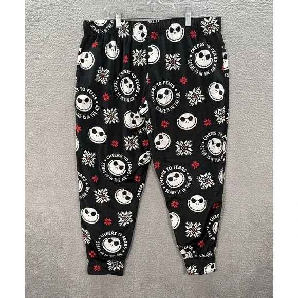 The Nightmare Before Christmas Pajama Pants Womens Extra Large Multicolor Disney - Picture 2 of 9